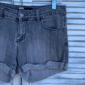 BDG Grey Denim Shorts
